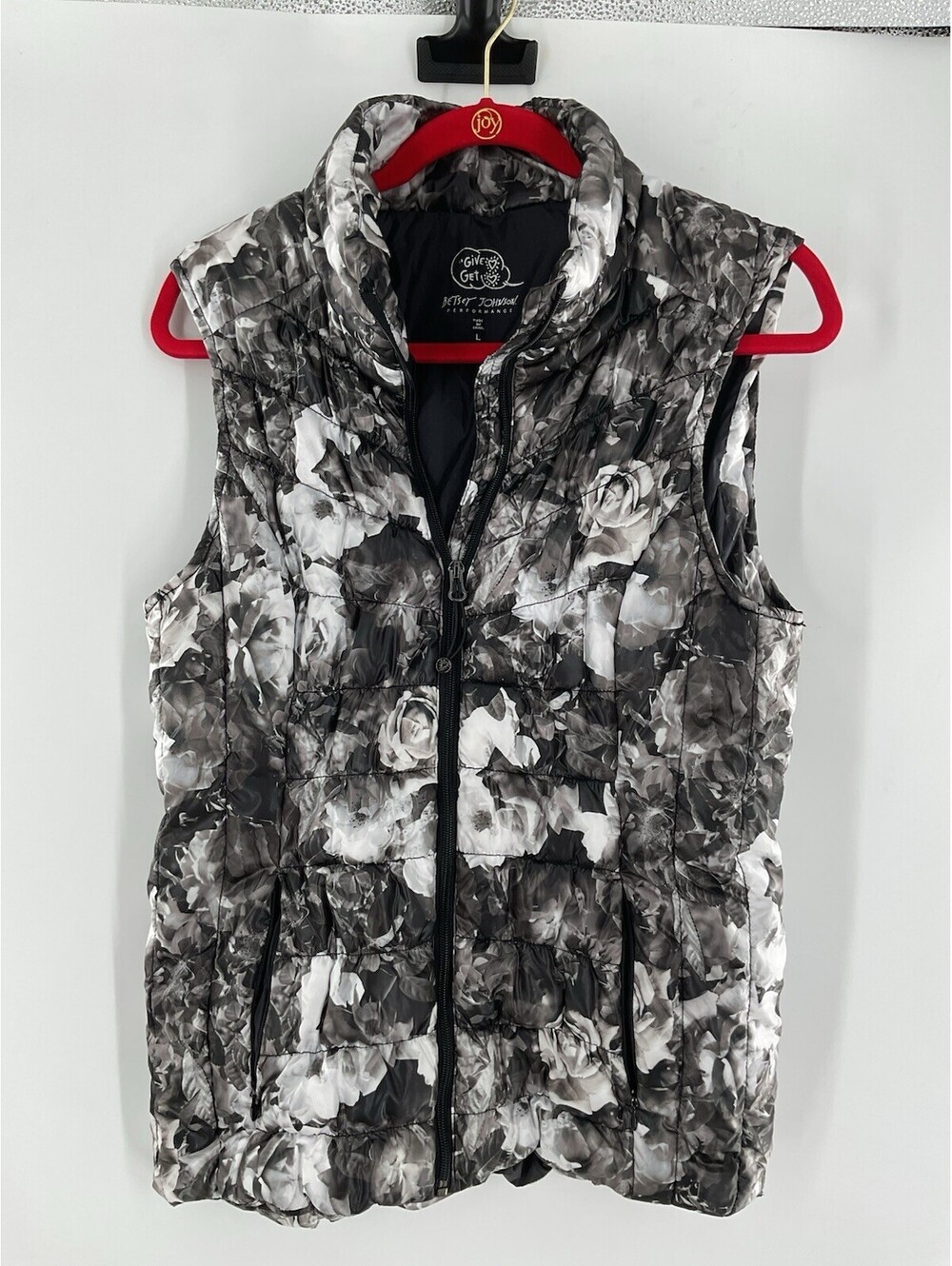 Betsey Johnson Performance Women’s Size Large Vest Floral Design 134